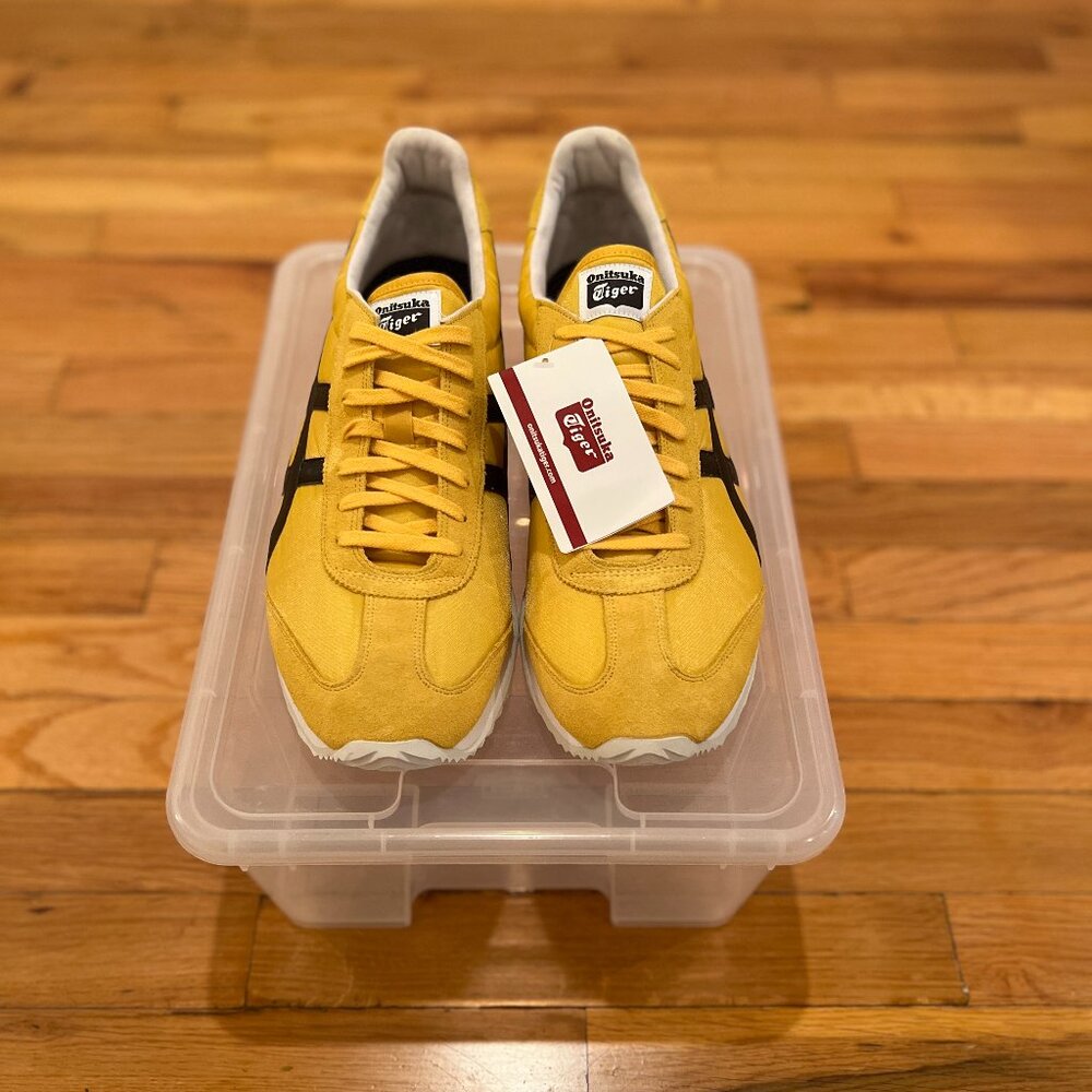 Onitsuka Tiger Mexico 66, Yellow with Black Stripes colorway, Size 13 US